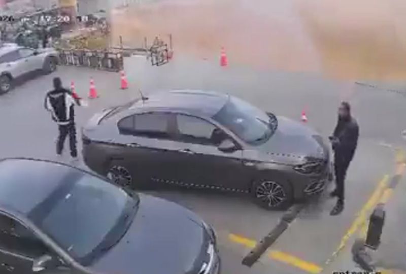 Fuel station swallowed by massive sinkhole in Egypt